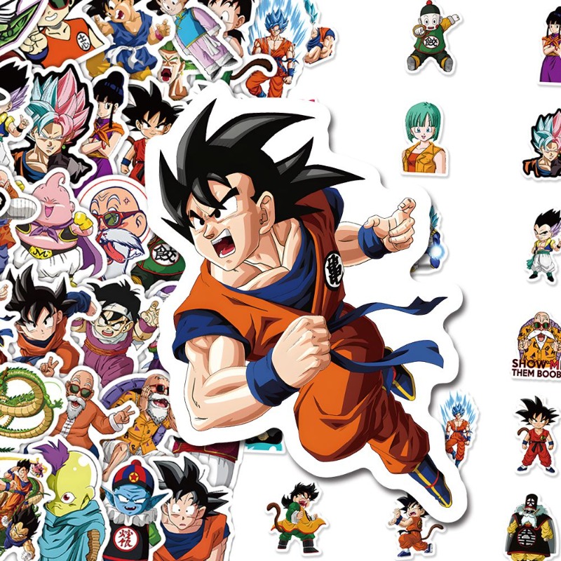 Ornament Ball Set - 60 stuks Anime Dragon Ball stickers