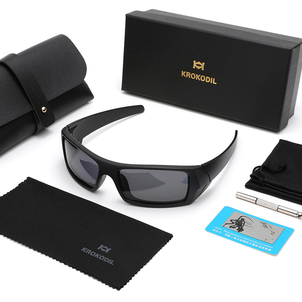 Gift Box Wrap Set - Gepolariseerde UV400 Wrap Around-zonnebril Heren Dames