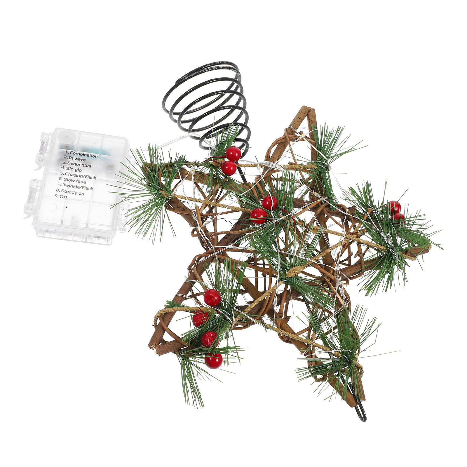 Houten kerstboomtopper met war - Star Tree Topper recensie en prijs