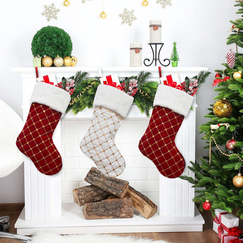 Kerstsok Zacht namaakbont Geru - Christmas Stocking Hanging recensie en prijs