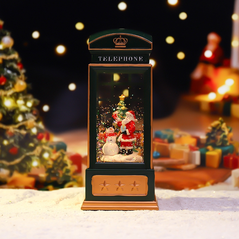 Kerst Telefooncel Nachtlampje  - Snow Globe Musical recensie en prijs