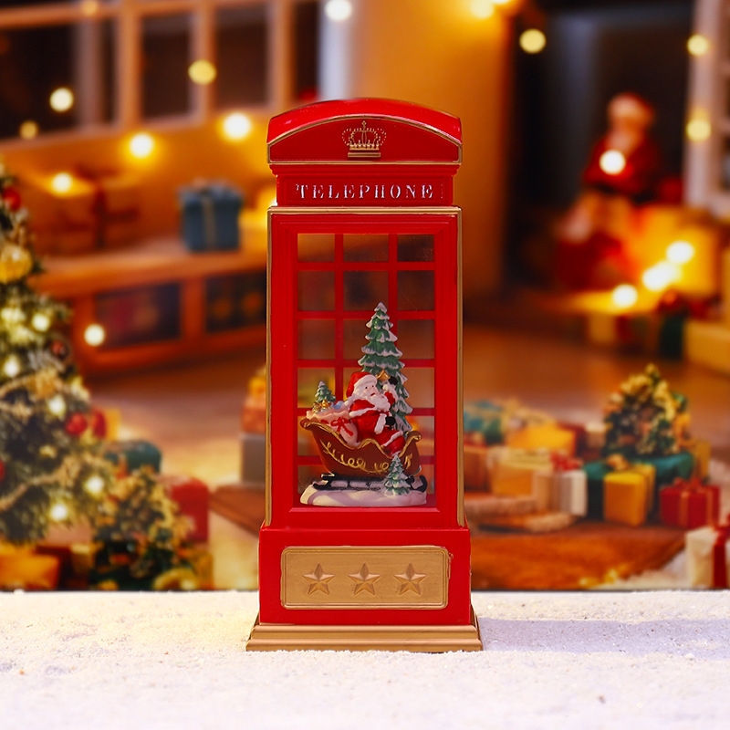 Kerst Telefooncel Nachtlampje  - Snow Globe Musical recensie en prijs